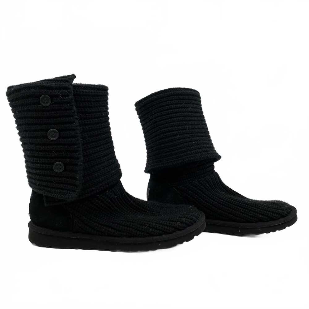 UGG Black Knit Cardy Tall Booties | Womens 8